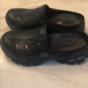 Skechers slip on sequin sneakers